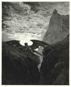 Illustrazione di Gustave Doré per Il Paradiso Perduto di Milton, Libro VI, verso 406 da Gustave Dore